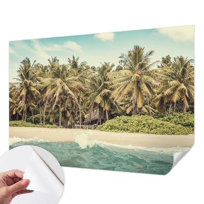 Papel mural texturado decorativo Playa tropical