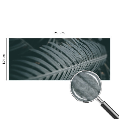 Fotomural decorativo para cabecero de cama hoja verde