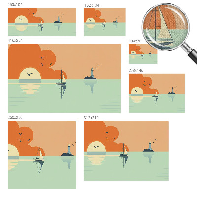 Papel mural texturado decorativo Delicias del mar