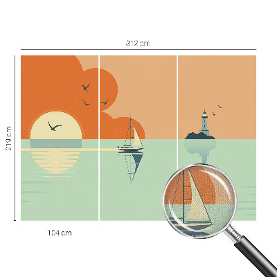 Papel mural texturado decorativo Delicias del mar