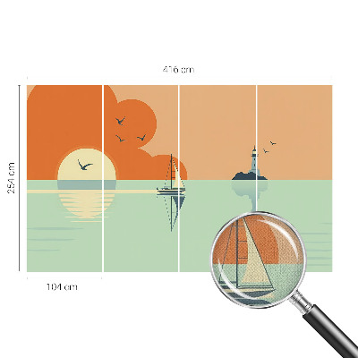 Papel mural texturado decorativo Delicias del mar