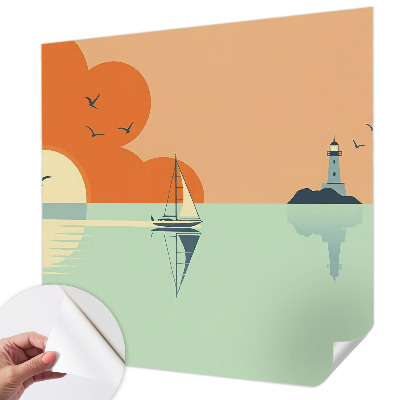 Papel mural texturado decorativo con diseño Delicias del mar
