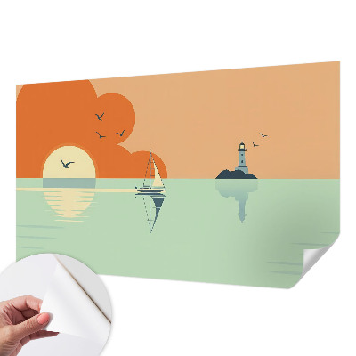 Papel mural texturado decorativo con diseño Delicias del mar
