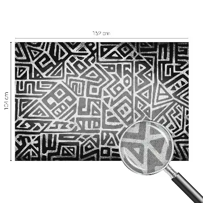 Papel mural con patrón decorativo con diseño de laberinto geométrico