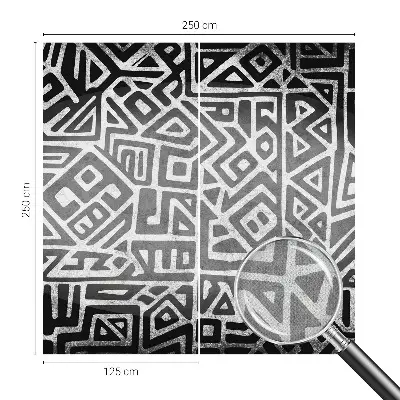 Papel mural con patrón decorativo con diseño de laberinto geométrico