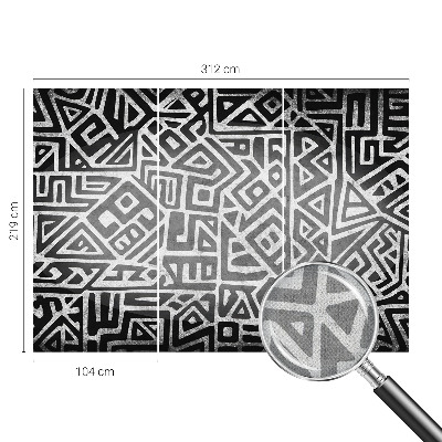 Papel mural con patrón decorativo Laberinto geométrico