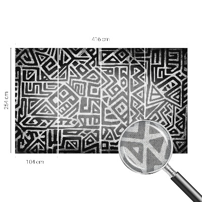 Papel mural con patrón decorativo Laberinto geométrico