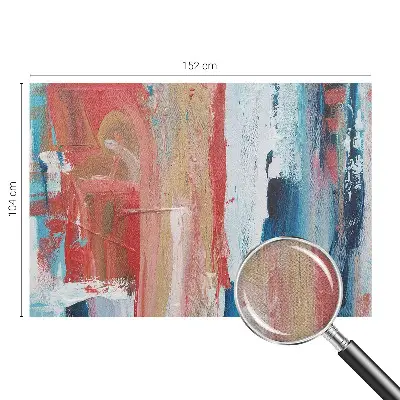 Mural de pared con estampado hermoso con abstracciones coloridas