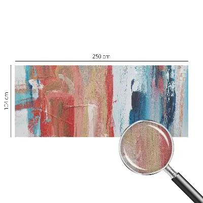 Mural de pared con estampado hermoso con abstracciones coloridas
