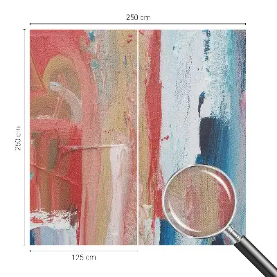 Mural de pared con estampado hermoso con abstracciones coloridas