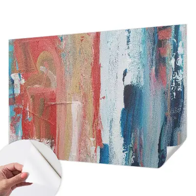 Mural de pared con estampado hermoso con abstracciones coloridas