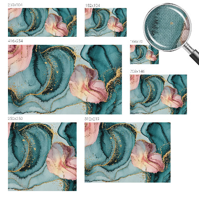 Papel mural texturado decorativo Ondas artísticas