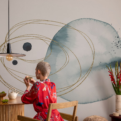 Mural de pared con estampado hermoso Conexión abstracta