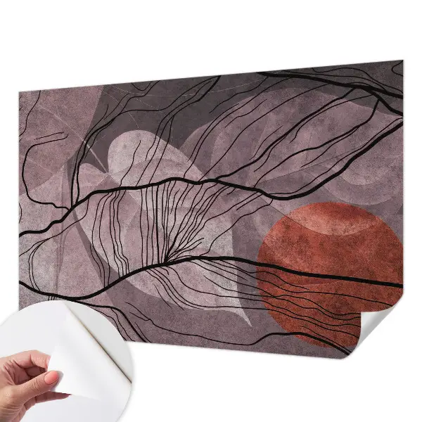 Papel mural con patrón decorativo con un motivo de abstracción energética