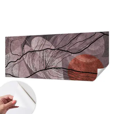 Papel mural con patrón decorativo con un motivo de abstracción energética