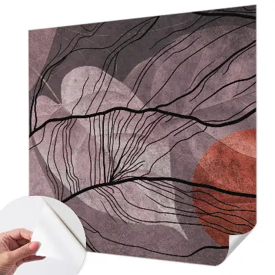 Papel mural con patrón decorativo con un motivo de abstracción energética