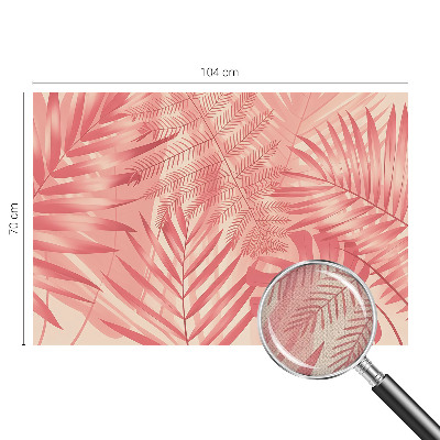 Papel mural texturado decorativo hojas tropicales
