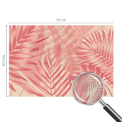 Papel mural texturado decorativo hojas tropicales