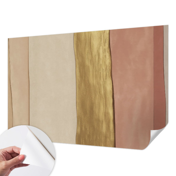 Mural de pared con estampado hermoso rayas onduladas