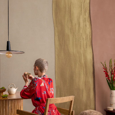 Mural de pared con estampado hermoso rayas onduladas