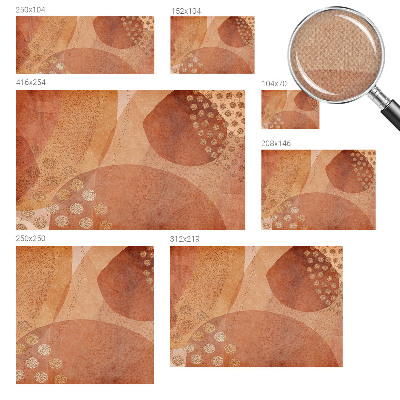 Fotomural decorativo para cabecero de cama composiciones terrosas