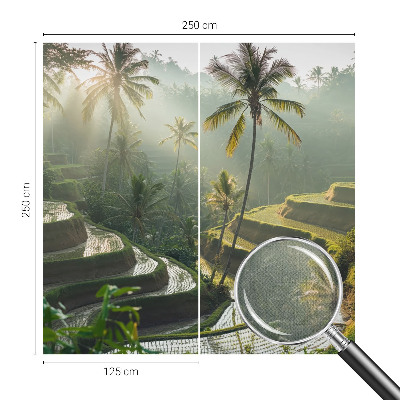 Fotomural decorativo para cabecero de cama Terrazas del paraíso
