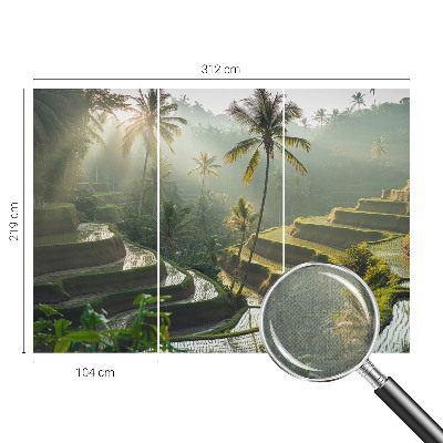 Fotomural decorativo para cabecero de cama Terrazas del paraíso