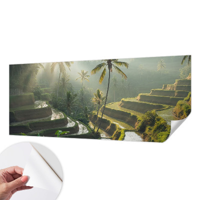 Fotomural decorativo para cabecero de cama Terrazas del paraíso