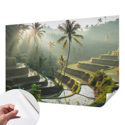 Fotomural decorativo para cabecero de cama Terrazas del paraíso