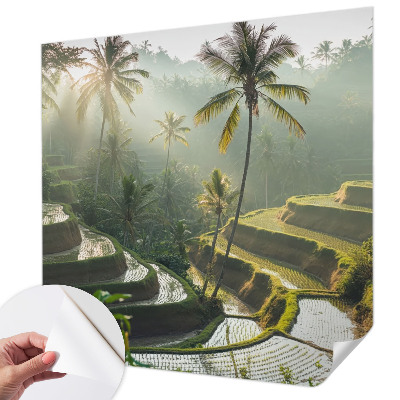 Fotomural decorativo para cabecero de cama Terrazas del paraíso