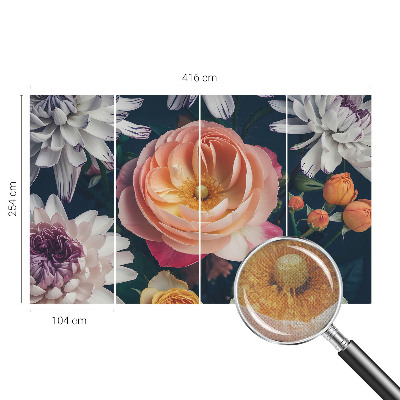 Mural de pared con estampado hermoso Armonía floral