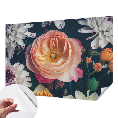 Mural de pared con estampado hermoso Armonía floral