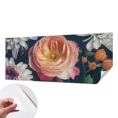 Mural de pared con estampado hermoso Armonía floral
