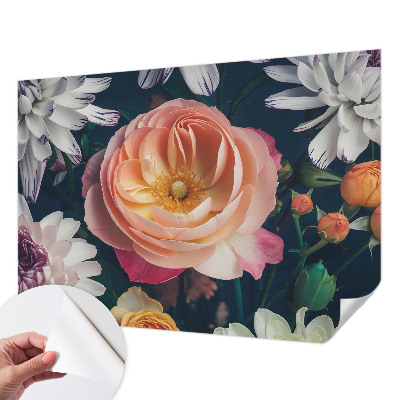 Mural de pared con estampado hermoso Armonía floral