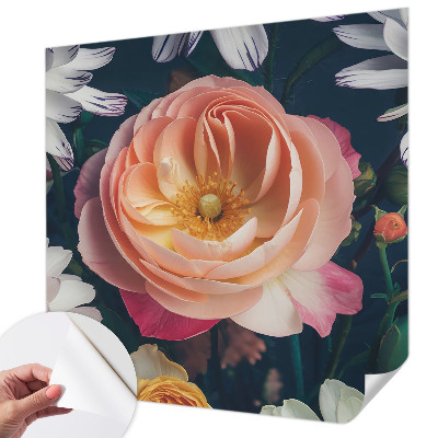 Mural de pared con estampado hermoso Armonía floral