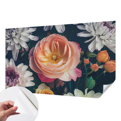 Mural de pared con estampado hermoso Armonía floral