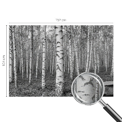Papel mural texturado decorativo bosque de abedules