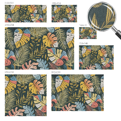 Mural de pared con estampado hermoso Energía tropical