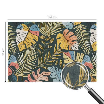 Mural de pared con estampado hermoso Energía tropical