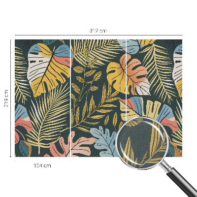 Mural de pared con estampado hermoso Energía tropical