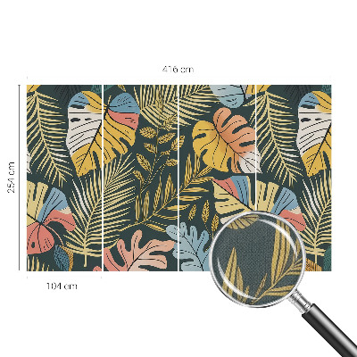 Mural de pared con estampado hermoso Energía tropical