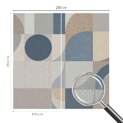 Papel mural con patrón decorativo Mosaico geométrico