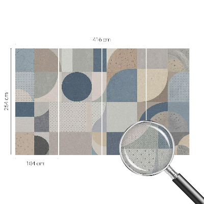 Papel mural con patrón decorativo Mosaico geométrico