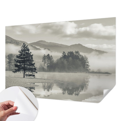 Papel mural texturado decorativo Paisaje romántico