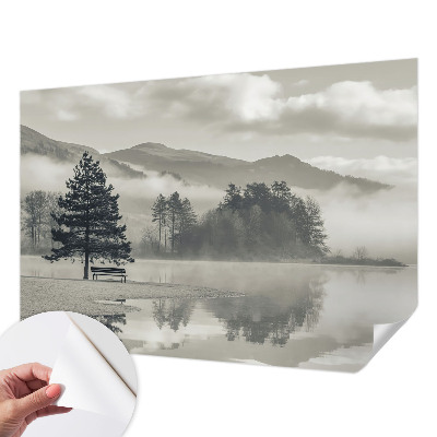 Papel mural texturado decorativo Paisaje romántico