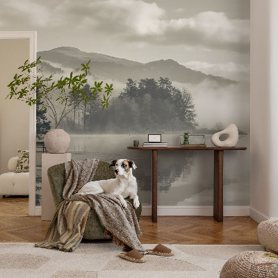 Papel mural texturado decorativo Paisaje romántico
