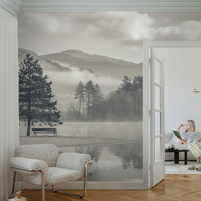 Papel mural texturado decorativo Paisaje romántico