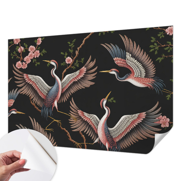 Fotomural decorativo para cabecero de cama estampado floral