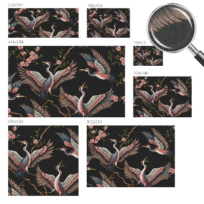 Fotomural decorativo para cabecero de cama estampado floral
