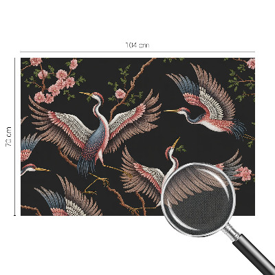 Fotomural decorativo para cabecero de cama estampado floral